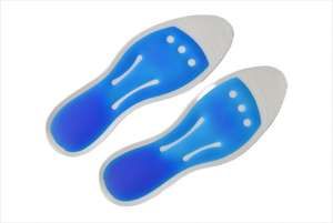 Solette Sportive in Gel Liquido Massaggiante Glicerina+TPU Tagliabili Comfort Nero+Blu Lavabili Durevoli Morbide per Massaggio Piedi - Product Image 2