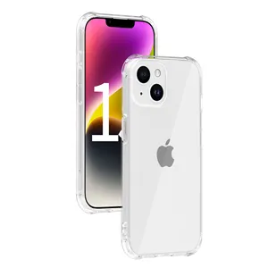 适用于iPhone 15 14 13 12 11X8 7 Plus的全透明手机外壳，适用于iPhone 15系列透明外壳后盖