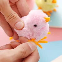 Jouets pour animaux de compagnie : Poussin en peluche simulé, poulets sauteurs, jouet automatique à remontoir pour chat