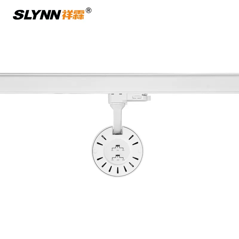 SLYNN 블랙 화이트 Led 트랙라이트 COB 조명 트랙 20w 30w 알루미늄 회전 CCT 변경 쇼룸 상점을위한 LED 트랙 라이트