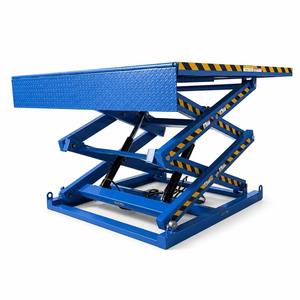 Plataforma Elevadora Hidráulica de Tijera, Doble Tijera, 5000 Libras, Plataforma de Acero Diamantado para Montacargas y Transpaletas, Elevador de Carga para Almacén - Product Image 1
