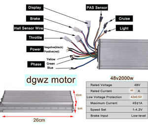 Chất lượng tùy chỉnh động cơ kép 2000W Ebike <span class=keywords><strong>Kit</strong></span> cho xe đạp điện - Product Image 3
