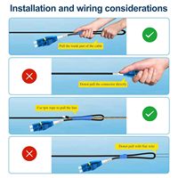 Cable de Fibra Óptica FTTH con Conector SC APC Monomodo para Aplicaciones de Telecomunicaciones, Internet y Banda Ancha