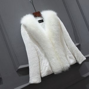 2025 femmes fausse fourrure de renard <span class=keywords><strong>manteau</strong></span> Style coréen court et minceur manches longues pour l'hiver automne/hiver modèle <span class=keywords><strong>manteau</strong></span> - Product Image 3