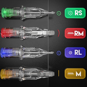 Cartuchos de Agujas para Tatuaje Desechables Permanentes <span class=keywords><strong>Dragonhawk</strong></span> EX-2, Acero Inoxidable 304, Esterilizados, 20 Piezas/Caja, Venta al Por Mayor - Product Image 2