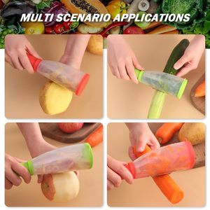 Coupeur multifonctionnel en acier inoxydable pour éplucher et couper <span class=keywords><strong>les</strong></span> pommes <span class=keywords><strong>de</strong></span> terre Carottes Pommes Accessoires <span class=keywords><strong>de</strong></span> cuisine <span class=keywords><strong>de</strong></span> qualité Rangement des couteaux - Product Image 3