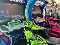 Machine d'arcade de course d'occasion, simulateur de conduite sur circuit de vitesse, jeu à monnayeur pour centre de divertissement familial