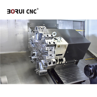 Tour CNC à lit incliné de haute précision BR200L avec lit intégré en fonte et changement d'outil automatique