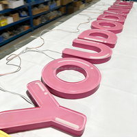 Letras Acrílicas Personalizables en Forma de Gelatina, 3D, Impermeables, para Rótulos de Tiendas, Logotipos de Pared, Letreros de Puerta, Letreros Luminosos Publicitarios