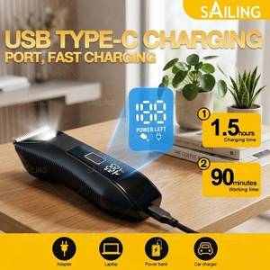 <span class=keywords><strong>Recortadora</strong></span> <span class=keywords><strong>de</strong></span> vello corporal eléctrica 2 en 1 para hombre SR6-2026-1, afeitadora multifuncional para <span class=keywords><strong>barba</strong></span> y cuerpo, resistente al agua IPX7 - Product Image 2