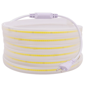Bande <span class=keywords><strong>LED</strong></span> COB AC 110V 220V US EU prise IP65 <span class=keywords><strong>étanche</strong></span> 3000K 4000K 6000K décoration extérieure <span class=keywords><strong>ruban</strong></span> Flexible lampe <span class=keywords><strong>LED</strong></span> FOB - Product Image 5