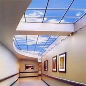 Plafonniers encastrés LED pour puits de lumière, panneaux de plafond carrés 60x60 en PC effet ciel bleu, lampes de plafond pour centres commerciaux, lampes de plafond Dove - Product Image 4