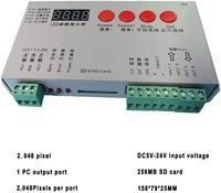 Contrôleur LED de carte SD Engneer K-1000S, bande LED RGB, contrôleur IC 2048, DC5-24V, gradateur programmable adressable