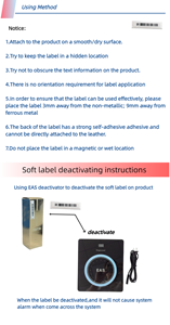 Etichette di Sicurezza Antifurto per Abbigliamento 58khz, <span class=keywords><strong>Dispositivi</strong></span> <span class=keywords><strong>Antitaccheggio</strong></span> per Negozi al Dettaglio - Product Image 5