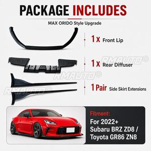 Para Subaru BRZ ZD8 2022+ Toyota GR86 ZN8 Accesorios para Automóviles Kit de Carrocería Estilo MAX ORIDO, Labio Delantero, Difusor Trasero, Extensión de Faldones Laterales - Product Image 6