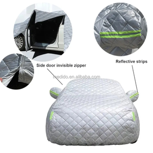 غطاء سيارة رياضي مقاوم للماء من 5 طبقات مصنوع من البوليستر مع تسميك بالقطن للحماية من البرد - Product Image 2