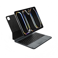   Clavier Magique avec Trackpad sans Fil et Support Flottant Rétroéclairé 7 Couleurs pour iPad Pro 11 Pouces M5 2025 M4 2024 MK022