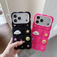 Coque de téléphone créative et mignonne en forme de nuage de la marque BAILI pour iPhone 18 PRO MAX, coque de téléphone en silicone souple et résistante