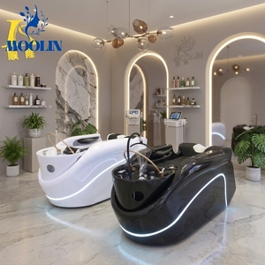 Moolin Luxury Head <span class=keywords><strong>Spa</strong></span> US EU AU UK Meilleures ventes Lit de lavage de cheveux électrique pour salon avec fonction massage et shampoing, option vapeur Zen-flow - Product Image 3