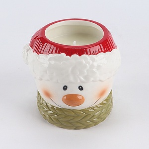 Bougie en céramique en forme de teckel « Holly <span class=keywords><strong>Jolly</strong></span> » – Bougie parfumée de Noël – Cadeau pour les amoureux des chiens – Vente en gros - Product Image 6
