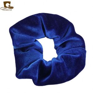 Élastique à cheveux multifonctionnel en velours doux de haute qualité, 100 % polyester, 11 cm de circonférence, couleur unie, pour usage quotidien et décontracté - Product Image 4