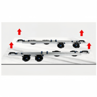FY-RS-028 Perche télescopique verticale en alliage d'aluminium industriel avec ventouses amovibles 1,9-3,45 m, dispositif de levage et de transport pour