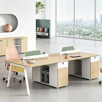 Ensemble de chaises de bureau minimalistes modernes pour poste de travail modulaire 2/4/6 personnes, cloison de bureau, poste de travail informatique pour personnel