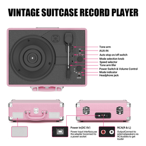Nouveau Lecteur de Disques Vinyle 2026 à Entraînement par Courroie, Sans Fil, Prise en Charge 33/45/78 tours pour Importateurs Mondiaux - Product Image 2