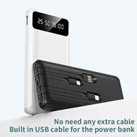 Vente en gros Powerbank Chargeur portable 10000mAh Indicateur de puissance portable Banque de puissance