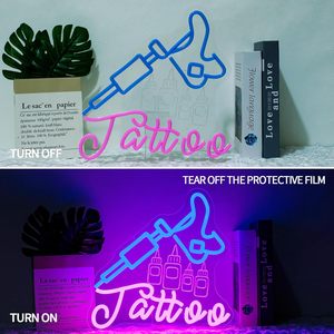Tattoo neon LED indoor hanging ambient light shop window <b>sign</b> street indicator wall decoration light luminous <b>sign</b> custom 5V 12V - Product Image 5