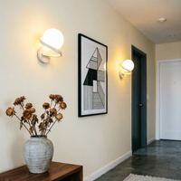 Lampe murale LED moderne et minimaliste en fer pour tête de lit de chambre, couloir, hall d'entrée, escalier