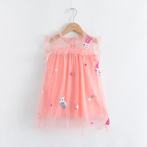 Vestidos de Fiesta Navideños Rojos o Azules Bonitos para Niñas, con Encaje y Lazo, para Princesas - Product Image 5