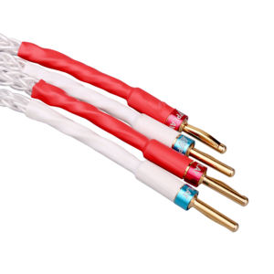 AVplay AV-0804-Cable de altavoz bialámbrico HiFi de alta calidad, cubierta plateada de cobre, Cable de puente dorado - Product Image 2