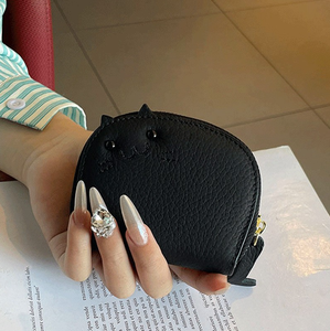 Porte-monnaie mini éléphant de dessin animé mignon, porte-cartes personnalisé en cuir véritable, portefeuille coloré pour femmes, adorable et luxueux, porte-monnaie animal - Product Image 6