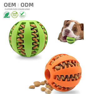 Toptan interaktif diş temizleme köpek oyuncak topları özelleştirilebilir toksik olmayan doğal kauçuk <span class=keywords><strong>Pet</strong></span> çiğnemek oyuncaklar çevre dostu peluş - Product Image 1