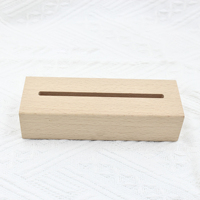 Offre Spéciale cadeau personnalisé LED 3D en bois rond Rectangle Base veilleuse lampe avec USB