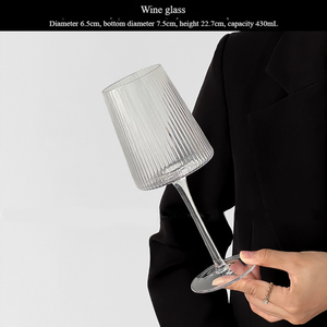 L'usine vend des <span class=keywords><strong>verres</strong></span> <span class=keywords><strong>à</strong></span> <span class=keywords><strong>pied</strong></span> hauts de luxe <span class=keywords><strong>à</strong></span> nervures, au design créatif - Product Image 2