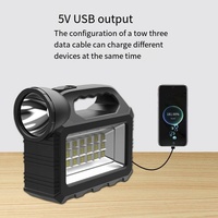 Lampe de camping portable multifonctionnelle, alimentée par énergie solaire, ampoule LED, lampe solaire intérieure/extérieure avec radio musicale