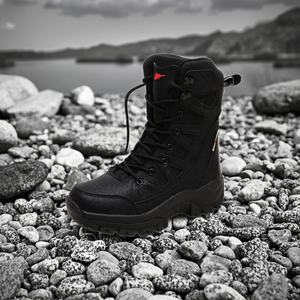 รองเท้าหนังแท้ผู้ชายสำหรับกิจกรรมกลางแจ้ง ฤดูใบไม้ร่วง ฤดูหนาว ฤดูร้อน ปรับแต่งได้ ขายส่งจากโรงงานโดยตรง เหมาะสำหรับเดินป่าและทำงาน - Product Image 1