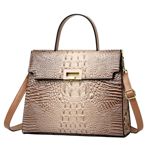 Alligator Candy Pattern Luxury Women's Shoulder <strong>Bags</strong> Stylish Tote <strong>Purses</strong> <strong>Chain</strong> Decoration Zip Closure Fashionable New Handbags - Product Image 1