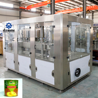 Machines automatiques de scellage de ligne de Production de mise en conserve de fruits pour le remplissage et le scellage des boîtes de conserve