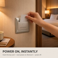 Interrupteur à carte clé OEM personnalisé pour hôtel, économie d'énergie, indicateur LED, durée de vie de 100 000 cycles, pour hôtel, motel, maison d'hôtes, chambre d'hôtes