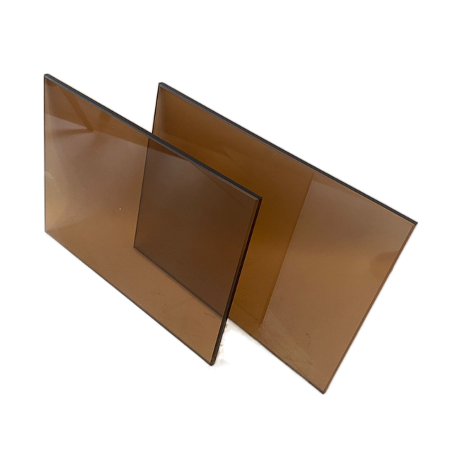 Bronze Blue Green Gray Tinted Safety Tempered Glass 4mm 5mm 6mm 8mm 10mm Custom Colored Toughened Glass Factory Price Per M2
