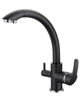 Lanxing robinet usine 3 en 1 robinet chaud et froid double poignée 304SUS boisson eau mitigeur filtre robinet de cuisine