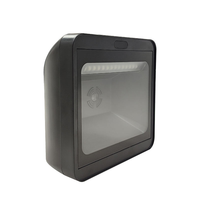 Lecteur de codes-barres USB à fenêtre plus grande, LED rouge omnidirectionnelle, OCR de passeport, code QR 1D 2D, plateforme de numérisation de codes-barres de bureau
