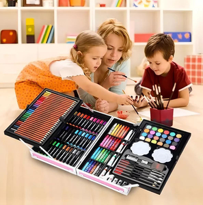 New Arrival Coloring Cover Design Stationery <b>Set</b> for School Gift , 145 PCS <b>Artist</b> Kid Drawing Stationery Kits - Product Image 5
