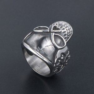 Retro Skull <b>Ring</b> <b>Titanium</b> Steel Casting Men's Fashion Jewelry SA823 - Product Image 3