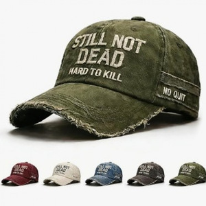 Cappellino da Baseball Vintage Lavato con Ricamo 'Still Not Dead', Stile Dad Hat Invecchiato per Uomo - Product Image 4