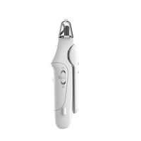 Kit de coupe-ongles pour animaux de compagnie tout-en-un, meuleuse et coupe-ongles électriques avec lumière LED pour chats et chiens de toutes tailles