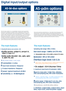 Testeur électroacoustique ABTEC A5 2 entrées/2 sorties avec options numériques BT, HDMI, I2S, A2B, PDM, THD+N, FR pour haut-parleurs, casques et R&D - Product Image 6